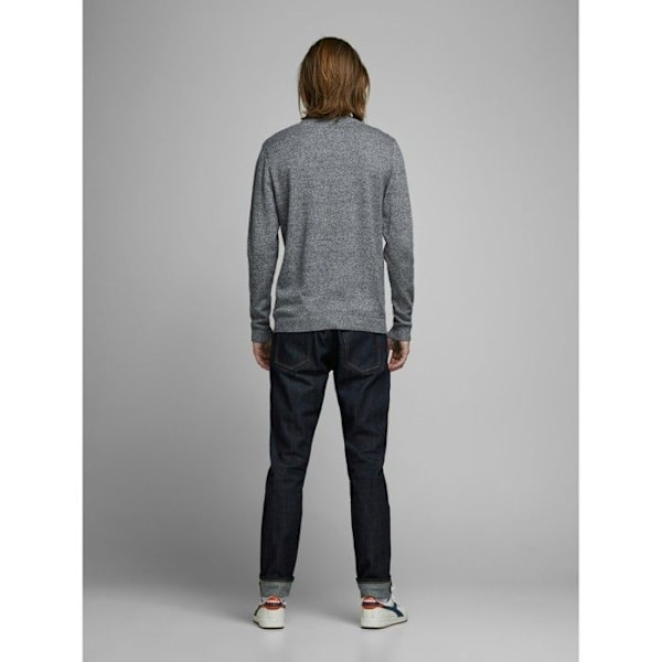 Pull - Jack & Jones - Basic - Rund hals - Grå melerad - Man Ljunggrå jag