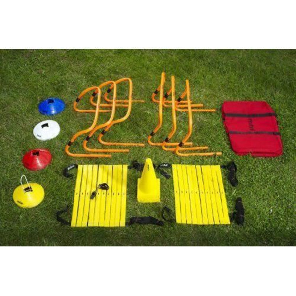 Agility träningsset - Mitre - A3092 - 6 hinder - 9 koner - 1 agility stege