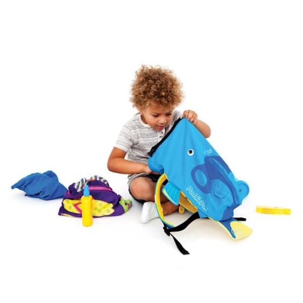 TRUNKI Badväska paddlepak medium fish Tang - blå Blått och flerfärgat