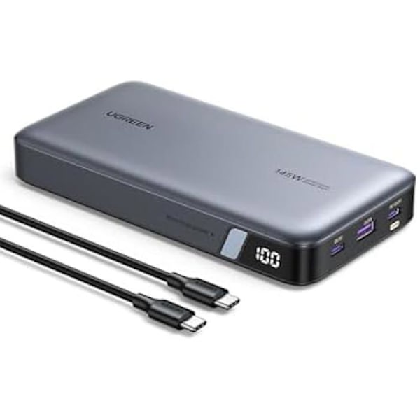 Externt batteri - UGREEN - Nexode 140W - 25000mAh - PD 3.1 snabbladdning - 3 USB-C/A-utgångar Mörkblå
