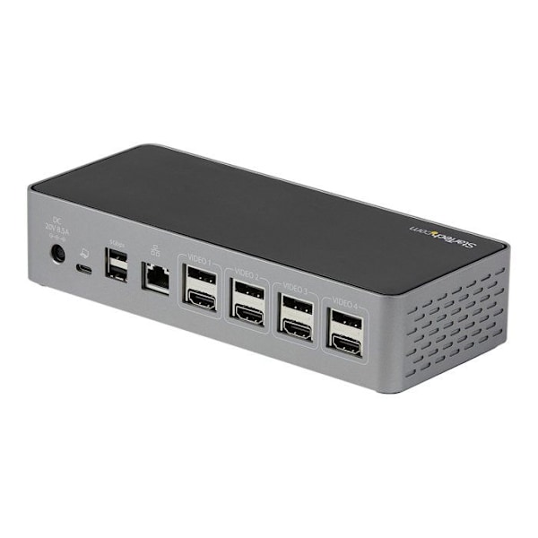 USB-C-docka - Startech - DK31C4DPPDUE - 4 portar - 10 Gbit/s - Fyrdubbel skärm