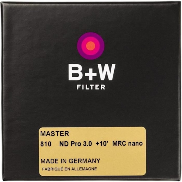 Filtre ND 3.0 - BW - MRC Nano Master - 67mm - Konstigt suddig - Maximal antireflektion