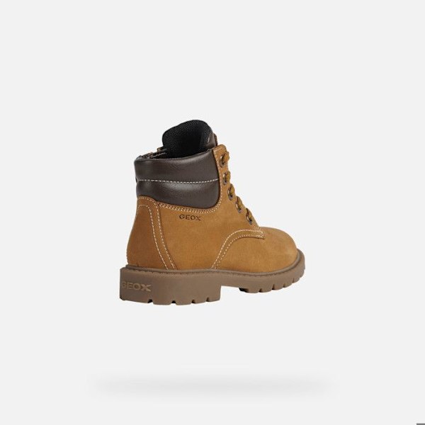 Bottines - Geox - Shaylax B. B - Brun - Daim-Nubuck - Mellanhög gul/brun 33