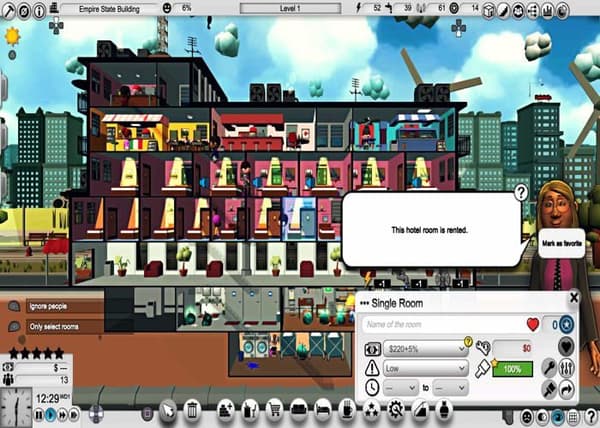 PS4-spel - TOPLITZ - Mad Tower Tycoon - 100 våningar - Skyscraper management - Elevators & events