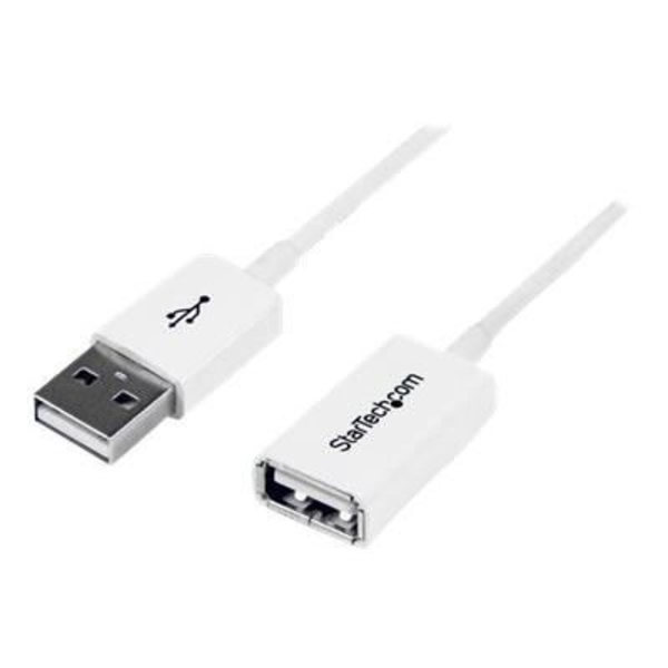 Förlängningskabel USB 2.0 A till A 3 m - M / F - Förlängning USB 2.0 i vitt - M / F - USBEXTPAA3MW