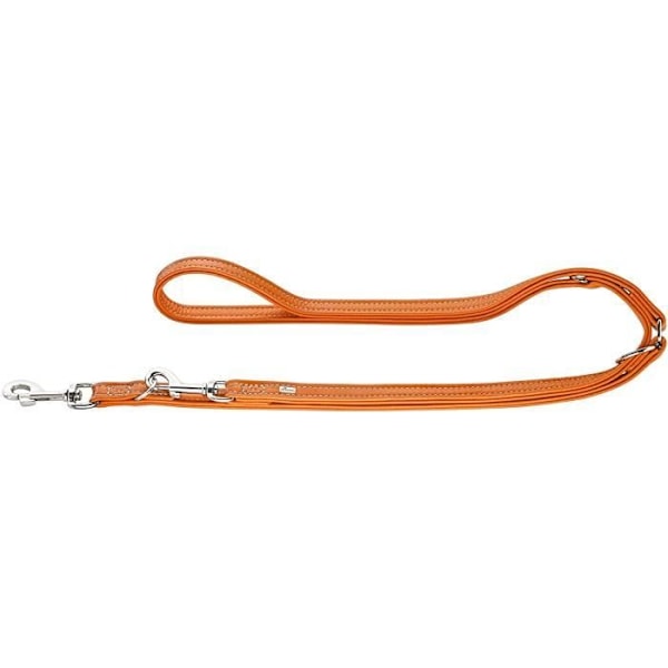 Justerbart Nappa-läderkoppel - Hunter - HT61891 - Orange - 2,0 x 200 cm - Flerpositioner Orange