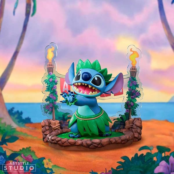 Figur Sfc | Lilo & Stitch | Stitch Dansa Hula blå (kropp), ljus turkos (mage), gr