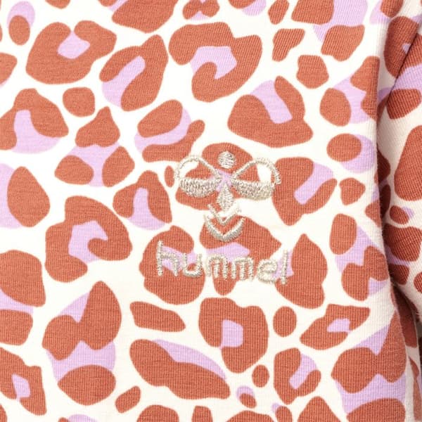 Hummel Jumpy AOP klänning flicka kopparbrun 6 år