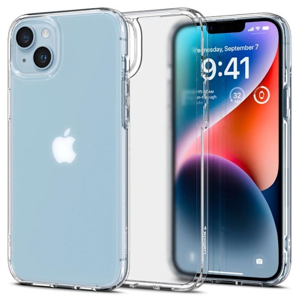 Fodral - Spigen - Ultra Hybrid - Frostat Transparent - Anti-fall skydd - Kompatibel iPhone 14 Genomskinlig frostad