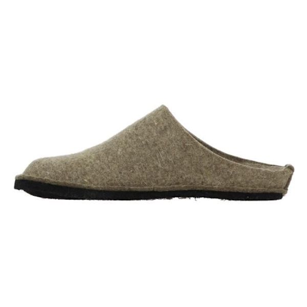 HAFLINGER FLAIR SOFT ullfilt tofflor - Beige - Platt klack - Rund tå Beige 40