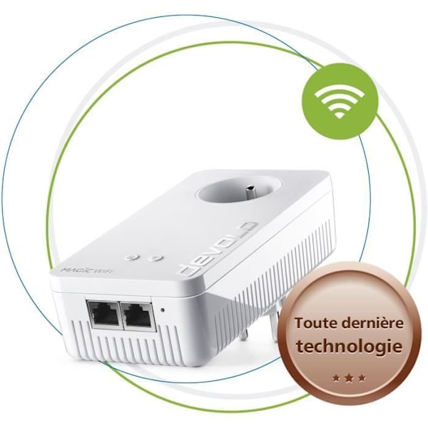 DEVOLO Magic 1 WiFi - Förlängning - 1 PLC-adapter - 1200 Mbits/s