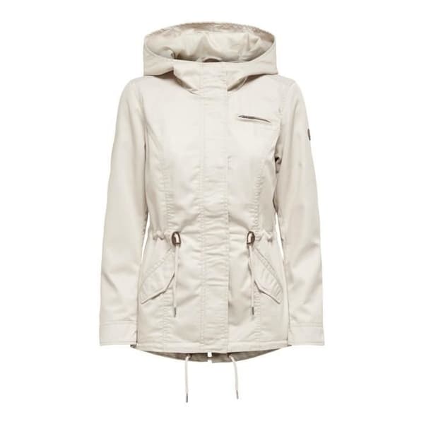 Kvinna Parka Only onllorca canvas - moonbeam - M Månstråle M