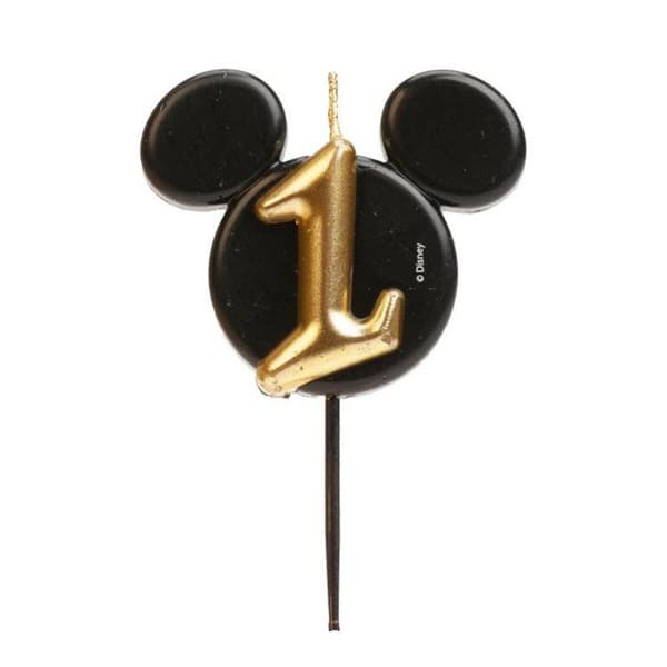 Mickey Mouse ljusstake - Siffra 3 Svart
