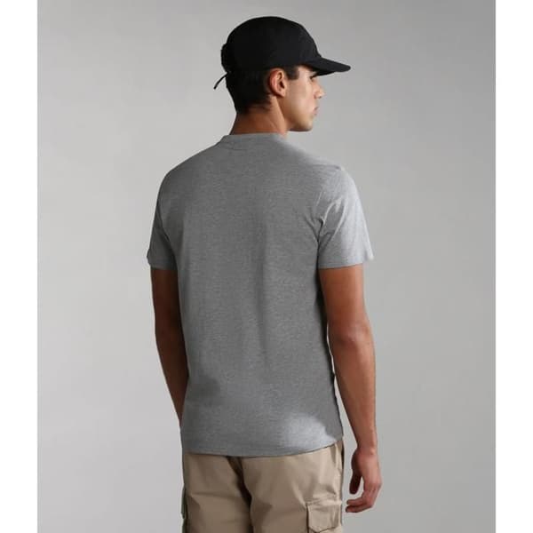 NAPAPIJRI T-shirt herr grå textil SF19645 Grå S