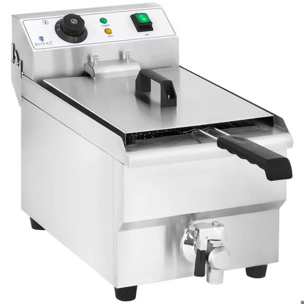 Fritös - ROYAL CATERING - RCEF 10EH-1 - 10 L - 3000 W - Inox Silver