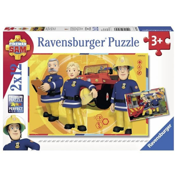 Brandman Sam Pussel - Ravensburger - 2x12 bitar - Blandat - Från 3 år Flerfärgad