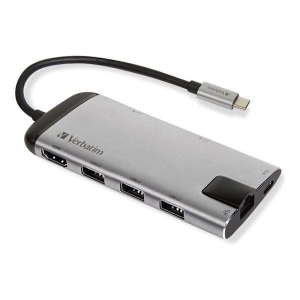Dockningsstation - VERBATIM - USB-C - HDMI - GigE - Svart - Bärbara datorer