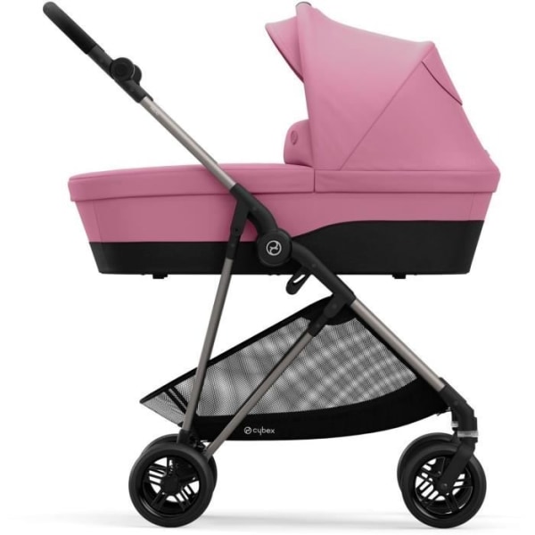 Cybex Melio Magnolia Pink Bärvagn - Grupp 0+ - Bakåtvänd - Med reducering och nackstöd