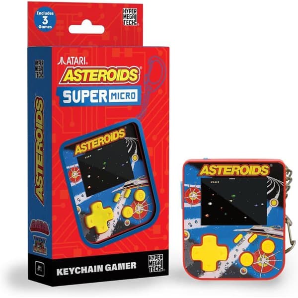 Super Micro Atari Asteroids Nyckelring Gamer