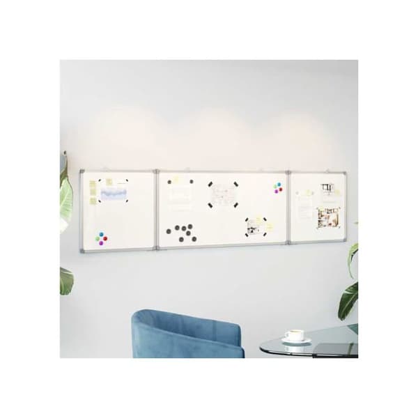 Fällbart magnetiskt whiteboard – vidaXL – 160x40x1,7 cm – Torrtavla – Fällbar – Väggmontering