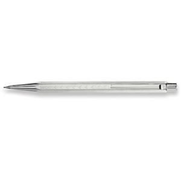 Ecridor Chevron Pen - Caran d'Ache - Silver - Chevron Guilloché - Sexkantig kropp - Bly 0,7 mm Pengar