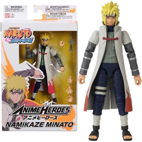 Namikaze Minato figur - Naruto Shippuden - Anime Heroes 17 cm - Bandai Flerfärgad