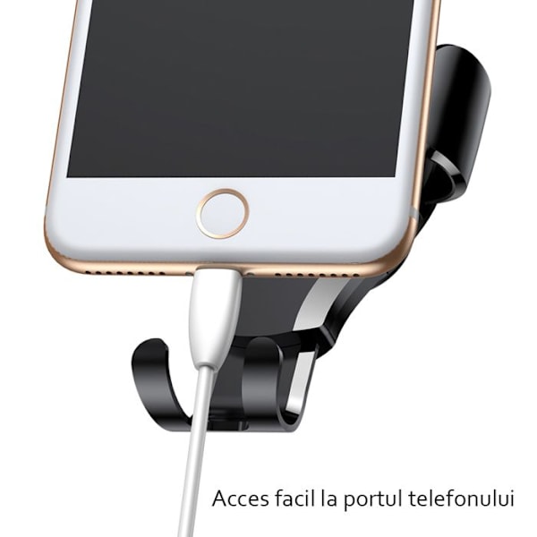 Bilstöd - Baseus - Osculum - Universell - Sugpropp - Kompatibel med iPhone XS Svart röd