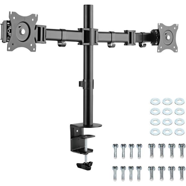 Stöd för PC för 2 skärmar - RICOO - TS5811 - Roterbar - Nejbart - VESA 75x75/100x100