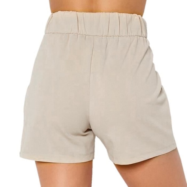 Damshorts - Jacqueline de Yong - Geggo - Hög midja - Fluid cut - Sand Beige jag