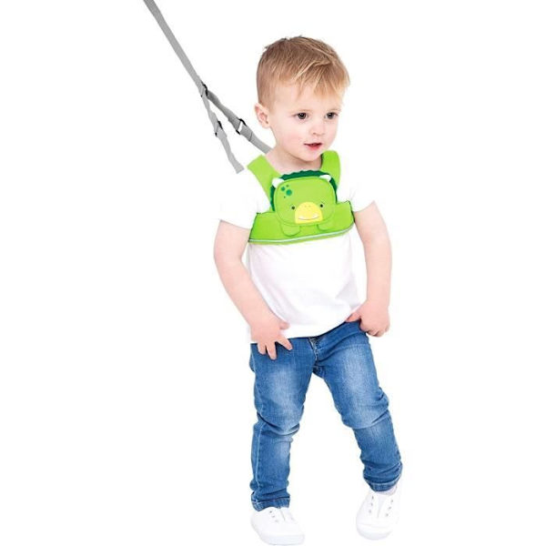 Trunki Toddlepak Baby Safety Harness - Dudley Dinosaur - Grön