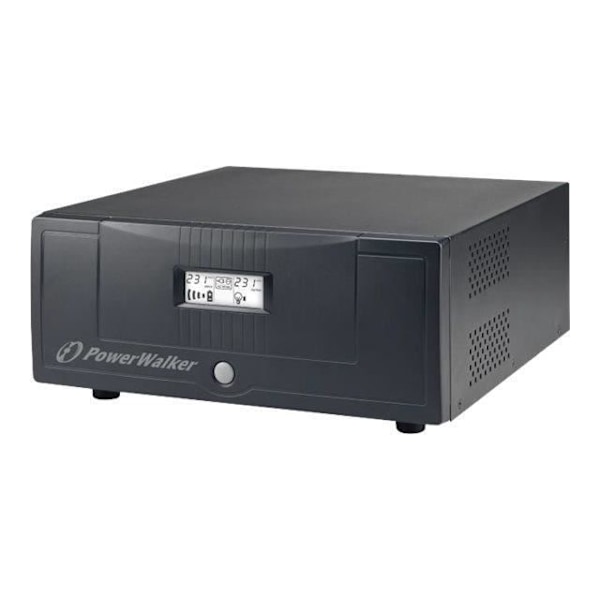 PowerWalker Inverter 700 PSW Inverter AC 230 V 500 Watt 700 VA utgångskontakter: 1 svart