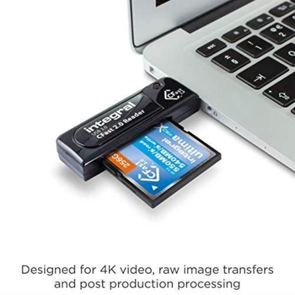 Kortläsare för CFast 2.0 - Integral - INCRUSB3.0CFAST - USB 3.0 - Hög Hastighet - Svart