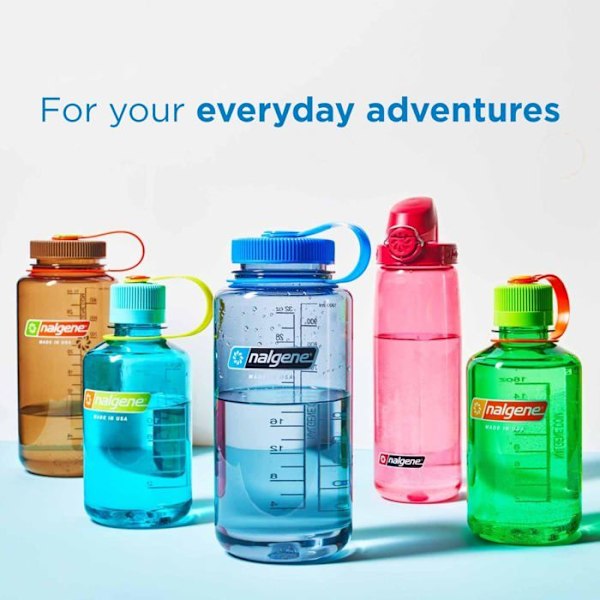 Gourde - bidon - flask med isolering Nalgene - 2020-3732 - Flaska med bred snubbe WM 1 L Transparent