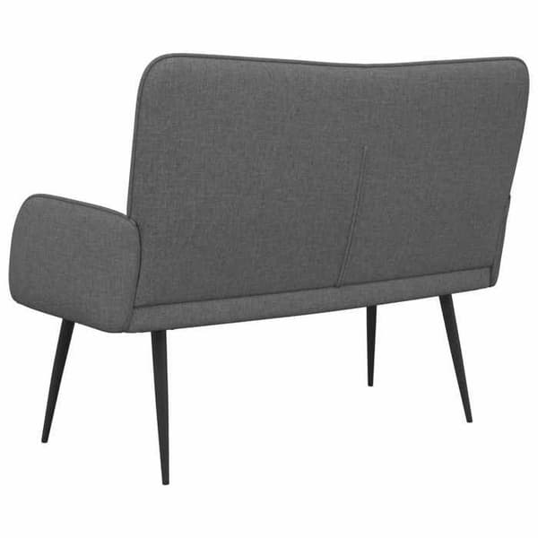 Soffa 2 platser Mörkgrå 115 x 61 x 87 cm tyg -