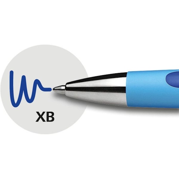 Ballpoint pen - Schneider - Slider Memo XB - 0,6 mm - 4 stycken - Blå färg Blå