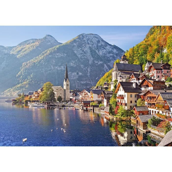 Castorland 500 bitars pussel - Hallstatt, Österrike - Landskap och natur