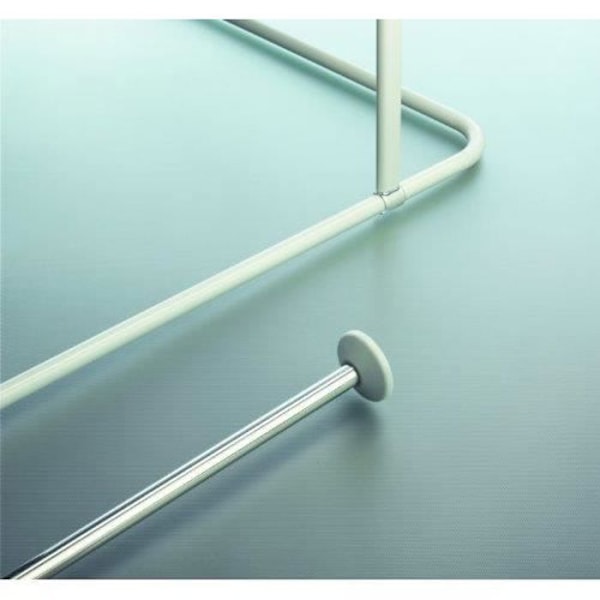Duschdraperi - SPIRELLA - Magic Support Tak Vit Metall - Skrapskydd - Längd 60cm - Diameter 19mm Vit
