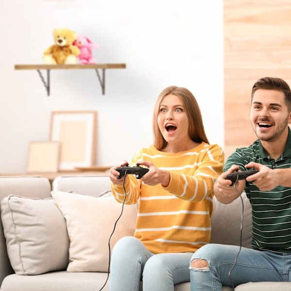 Relaxdays gjutjärnshyllfäste, set om 2, antik stil kedjemönster, väggfäste för hylla, rostig brun rostig brun