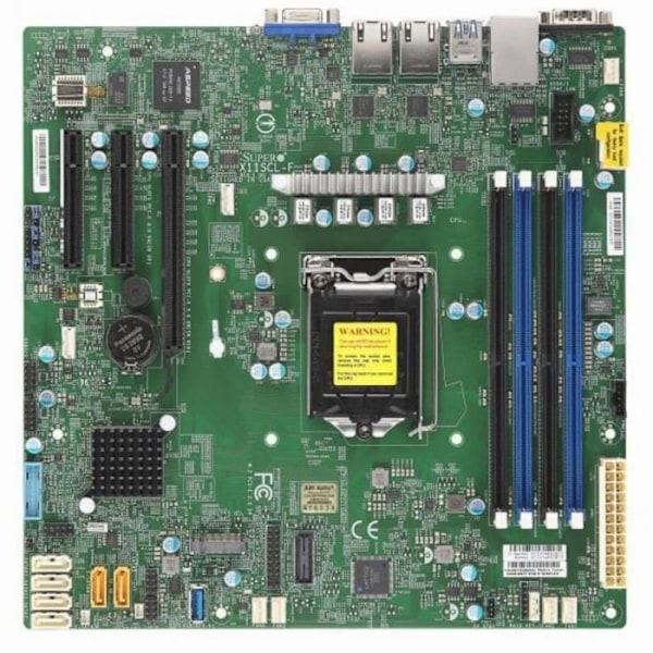 1151 Supermicro MBD-X11SCL-F-O TU Svart