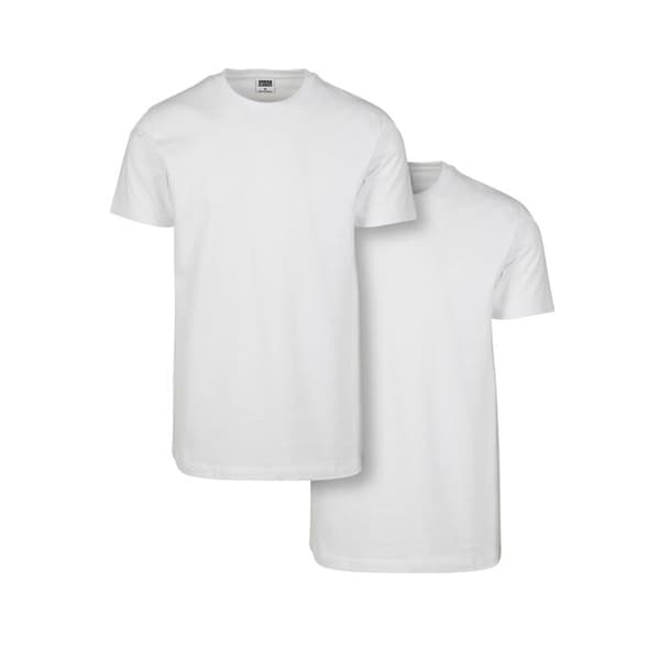 Urban Classic basic 2-pa T-shirt vit/vit XL