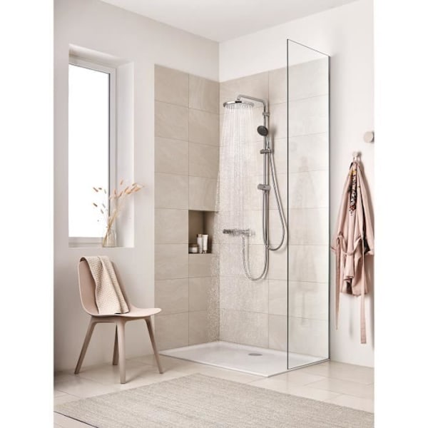 GROHE Precision Trend termostatisk duschblandare, väggmontering, skållningsskydd, 1/2" gänganslutning, krom, 34229002