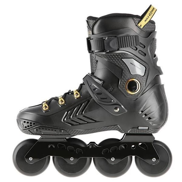 Roller freestyle - NILS Extreme - NA20002 - Aluminium - ABEC9 kullager - Mixte svart/guld 40