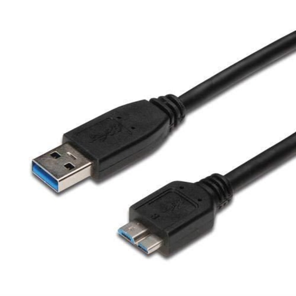 PremiumCord USB 3.0 USB A till Micro USB B anslutningskabel 1 m, CU, AWG 28, 2 skärmade, M/UL Svart - ku3ma1bk