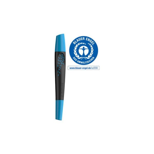 Schneider rollerpenna Breeze gummimedel blå/svart