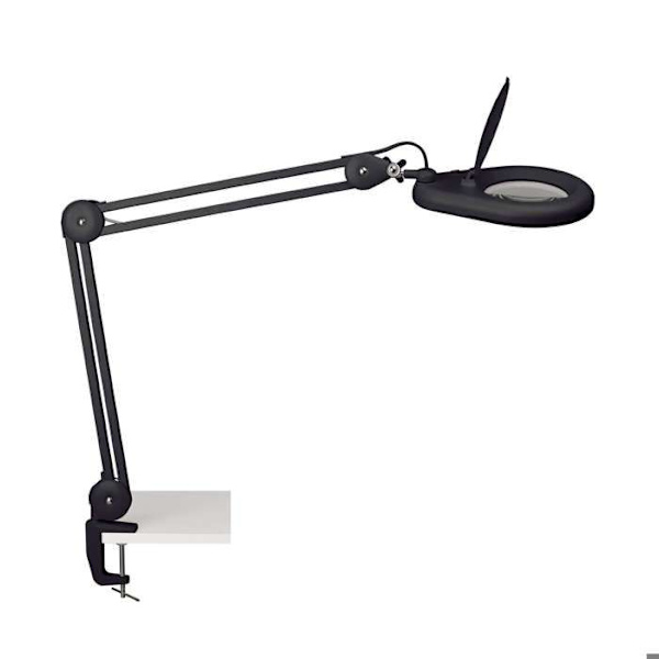 MAUL LED ARBETSLJUSförstorare 3 DIOPTRIER INTEGRERADE 90 LED LINS, DAGSLJUS VIT MED KLÄMMA UPP TILL 6,5 CM BREDD