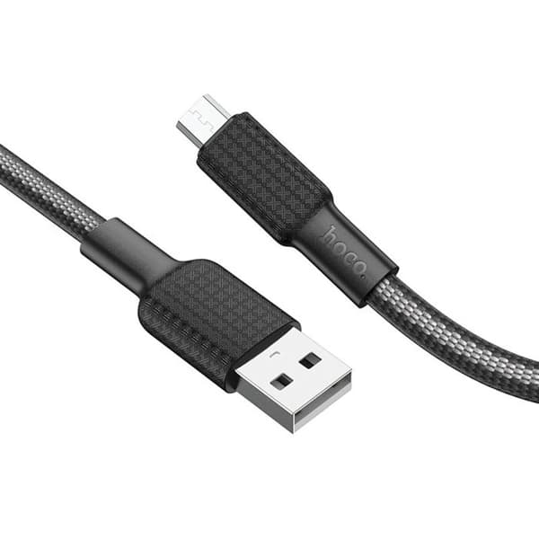 Data kabel - HOCO - Jaeger (X69) - USB-A till Micro-USB - 1,0 m - 2,4A/12W Svart