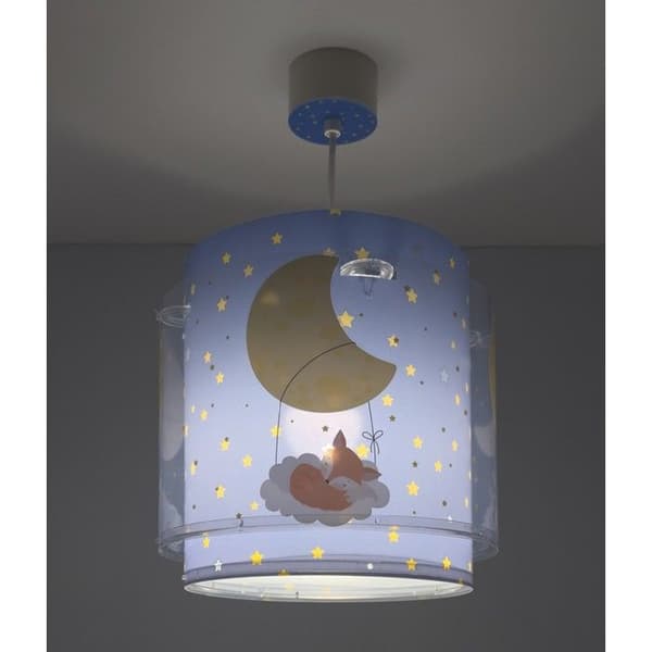 Dalber hänglampa barn Moon Dreams – Måne, blå