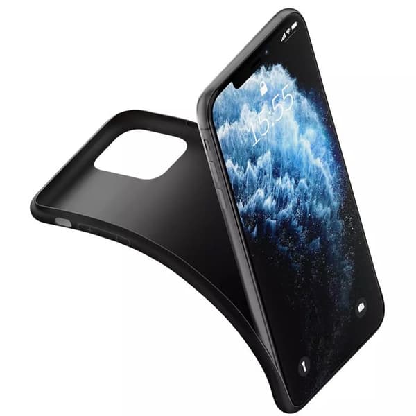 Coque MattCase 3MK för iPhone 16 Pro i svart Svart