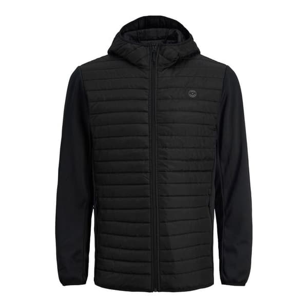 Jack & Jones Svart vadderad jacka Multi Quilted Noos - XXL Svart