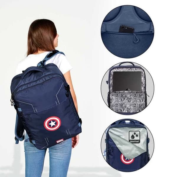 Mercury Ryggsäck - Captain America Utrustning - Blå - One Size Blå